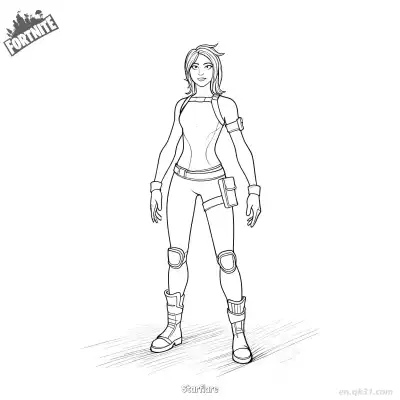 Free printable Starflare 02 Coloring Page - Free PDF Printable Fortnite Coloring Sheets coloring page